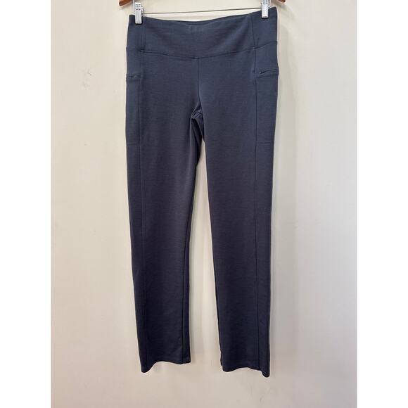 Ibex Women L Merino Wool Pants Blue Gray Base Layer Skiing Next To Skin Natural - Picture 1 of 6